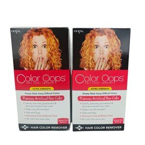 2 Pack Color Oops Extra Strength Hair Color Remover Ammonia & Bleach Free